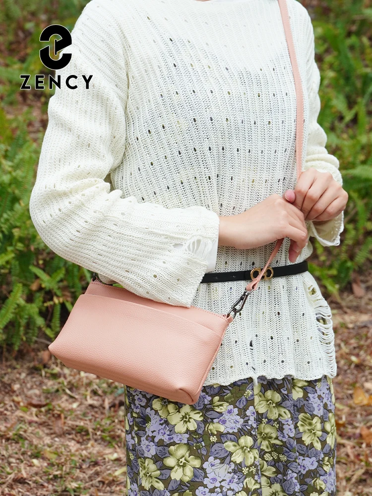 Zency Genuine Leather Shoulder Bag Handbag Women Small Crossbody Bag for Work Shopping