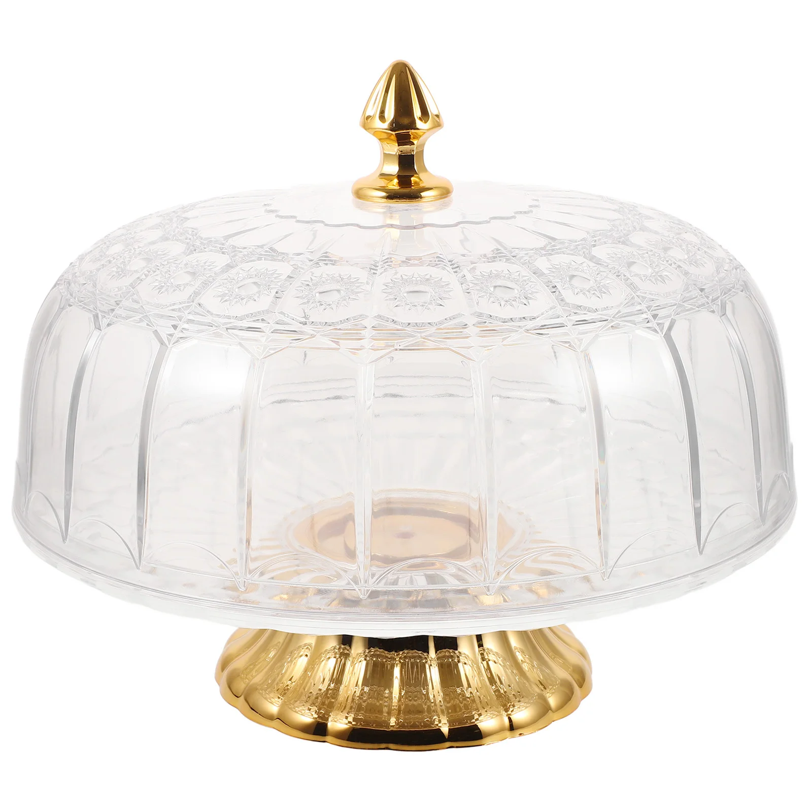 

Tall Dessert Stand Sweet Treat Plate Detachable Base Round Cake Tray High Food Bowl For Fruit Serving Party