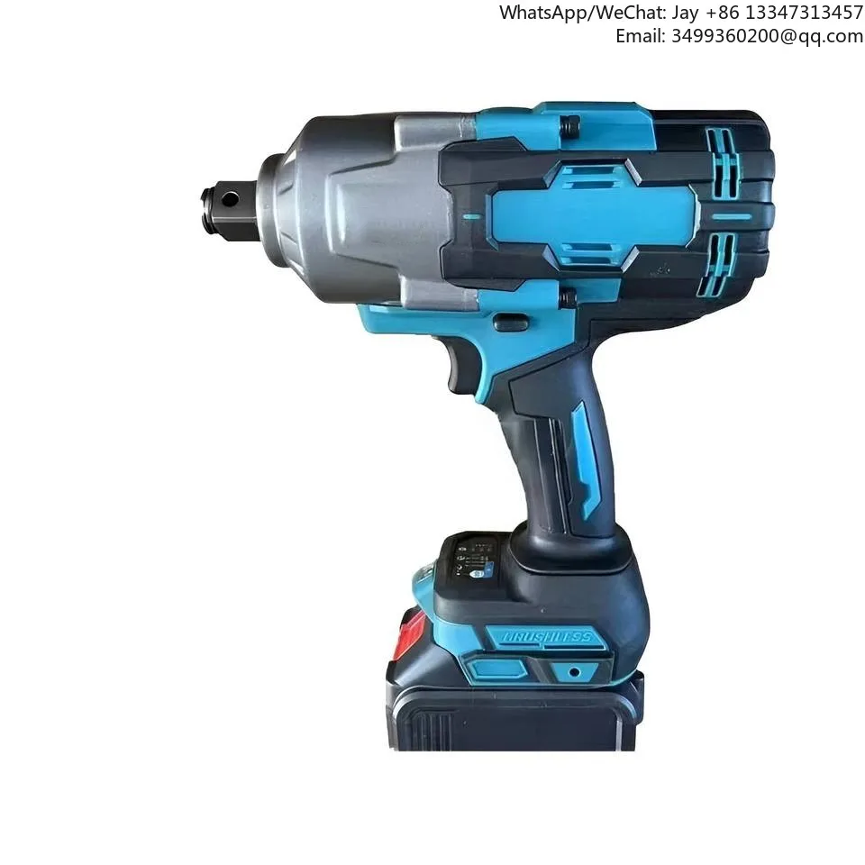 

2000N.m High Torque Brushless Lithium-Ion Battery Impact Power Wrench for Car Truck Repair Cordless Tools