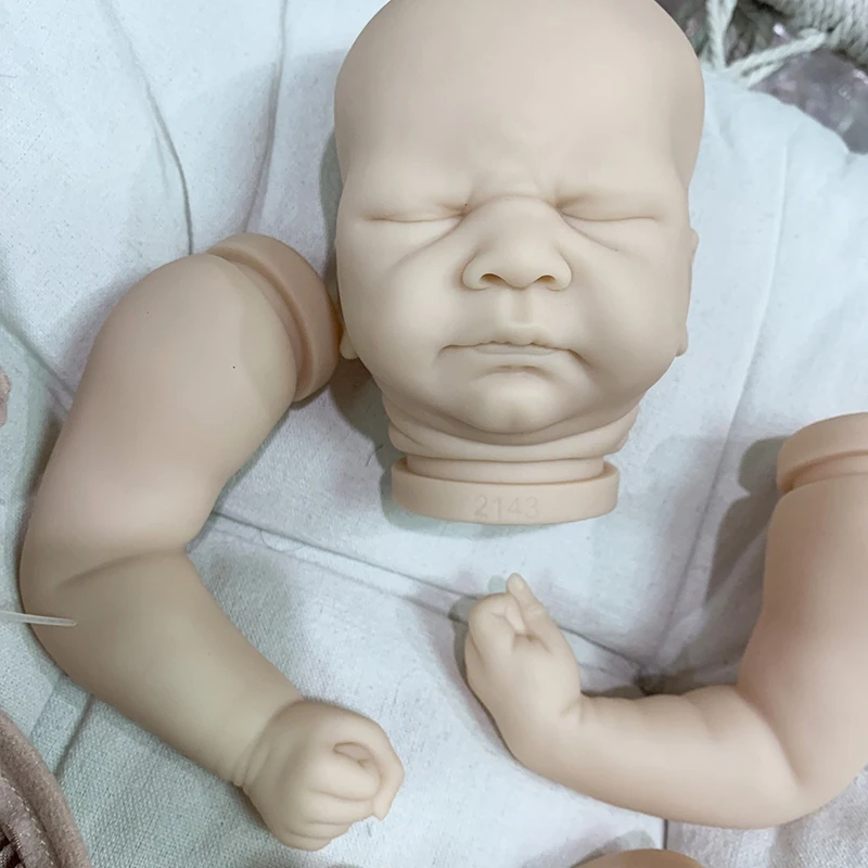 17inch Reborn Doll Kit Sleeping Baby Kovu Soft Touch DIY Unifinished Unpainted Blank Doll Parts
