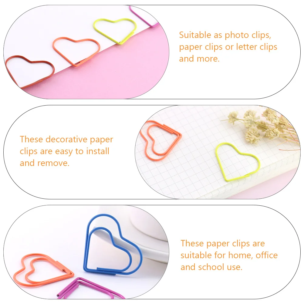 48 Pcs Boxed Stylish File Clips Portable Memo Clips Novel Creative Bookmarks portable paper clips creative memo clips