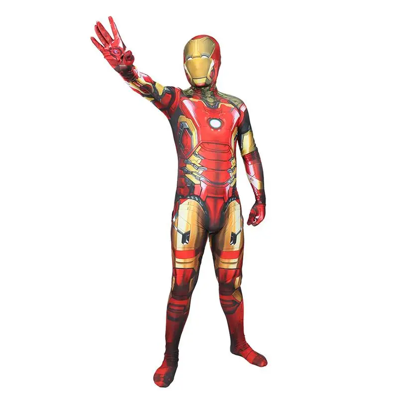  Iron Man Cosplay Suit Tight One-Piece Stage Performance Costume Halloween Role-Playing Outfit Women's Ethnic Wear view 4