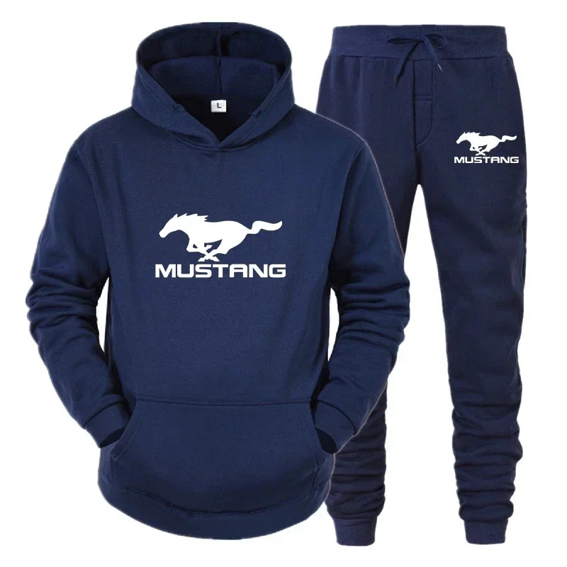 Male Jogging Set  2024 Men's Sweatshirt + Pants Sets Mens Designer Clothes Hoodie Tracksuit for Boy Sports Two Piece Clothing