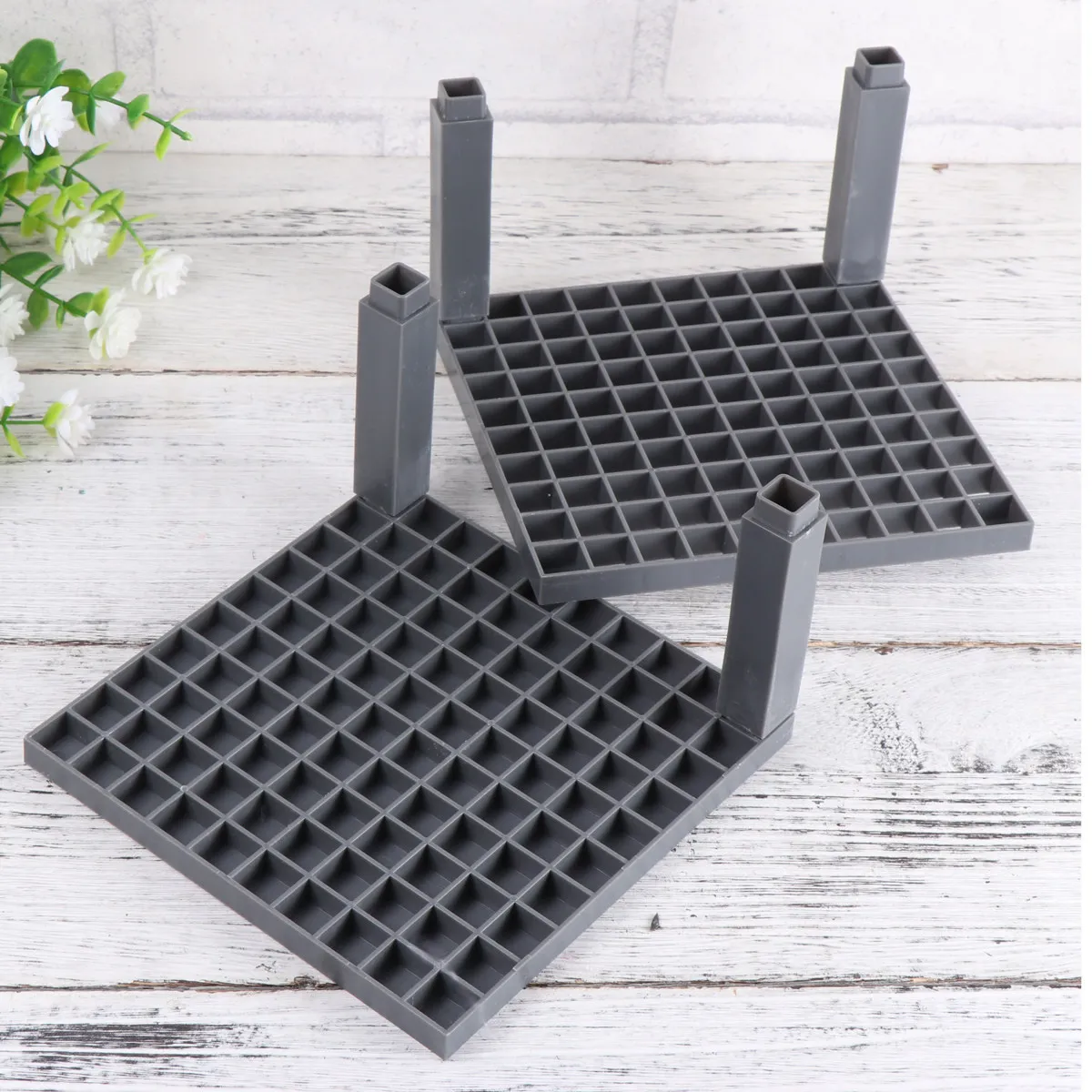 

Подставка для ручек на 96 отверстий для стола, прочный пластиковый органайзер для карандашей и кистей с 96 ячейками, стойка для хранения художественных принадлежностей