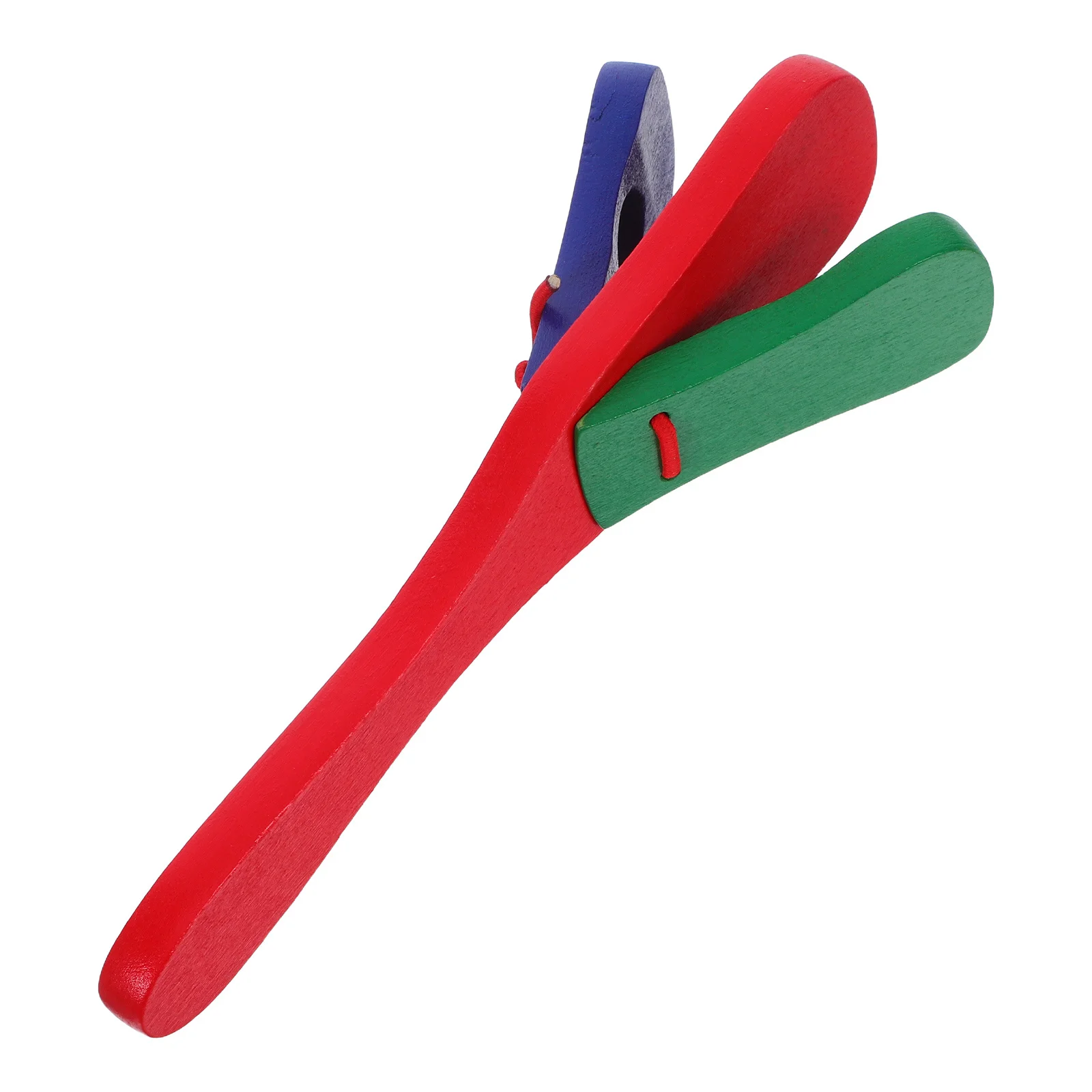 

Wooden Castanet Clapper for Children Rhythm Training Music Creativity Long Handle Easy Grip Suitable for Events Activities