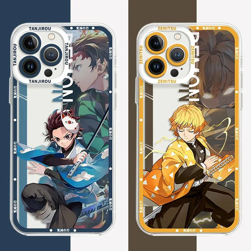 Anime Demon Slayer Phone Case For Xiaomi Redmi Note 13 12 11 Pro Plus 4G 5G 12S 11S 10 10S 9 9S 8 13C 12C 10C Soft Silicone Etui