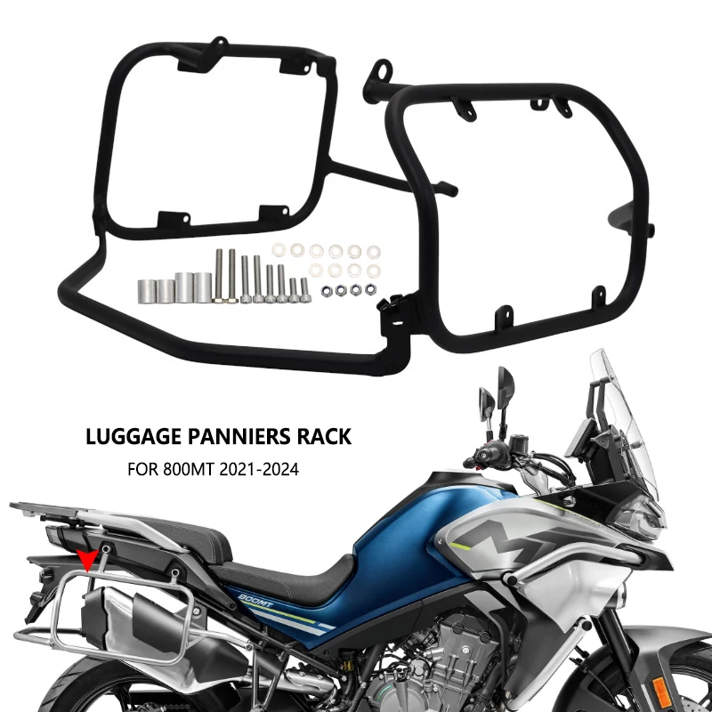 

Top Box Rack Side Panniers Bracket For CFMOTO CF 800MT Luggage Saddlebag Support MT800 MT 800 MT 2021-2024 2022 2023 Motorcycle