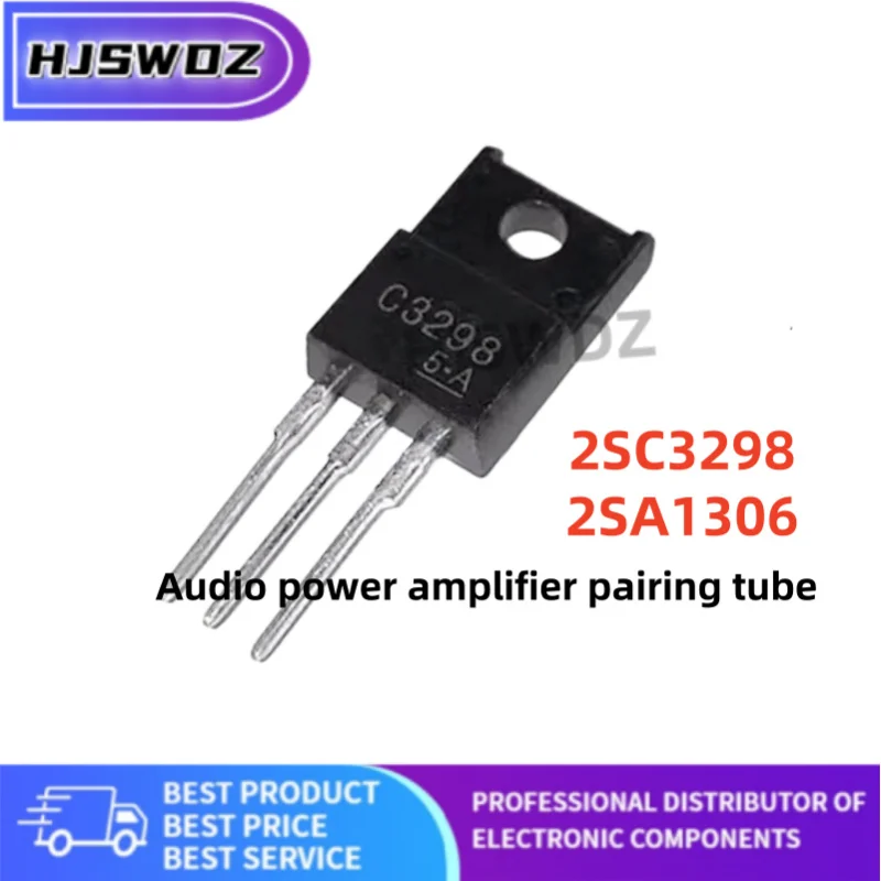 10Pcs/5Pairs New 2SC3298 2SA1306 C3298 A1306 Audio power amplifier pairing tube TO-220F