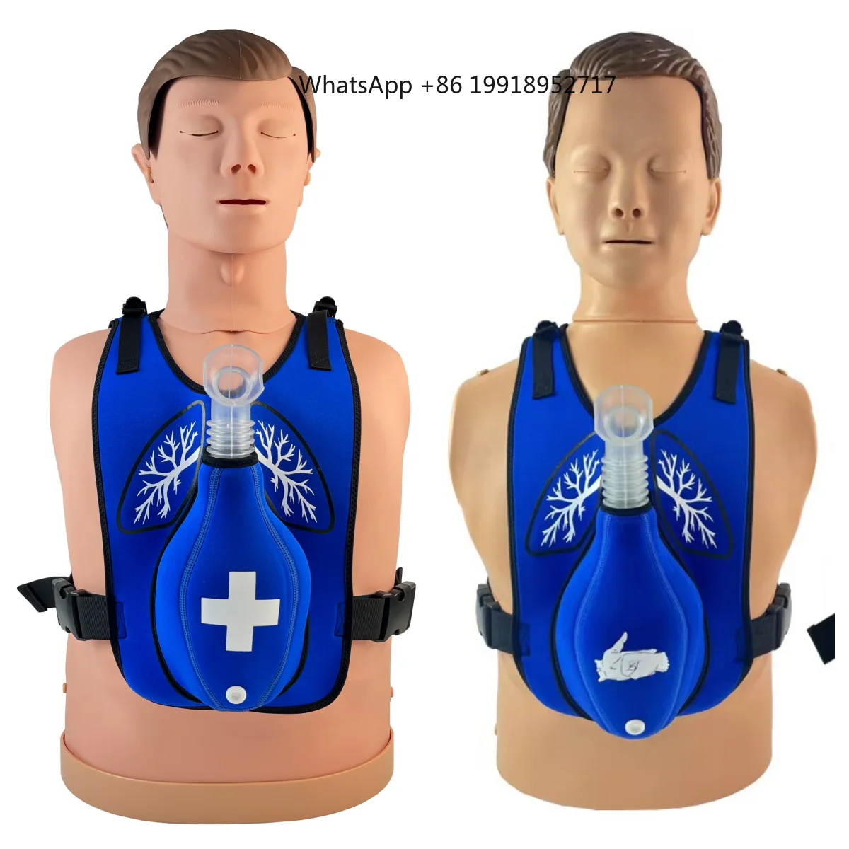 Heimlich Maneuver Vest Adult/Child Choking CPR Training Simulator First Aid Training Wearable Vest Practice Model