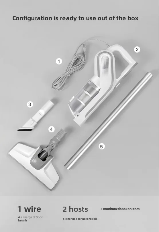 LF-11 Household Cordless Vacuum Cleaner Handheld Wet Dry Carpet Car Cleaning With HEPA Filter US Plug For RV Outdoor Garage Use view 6