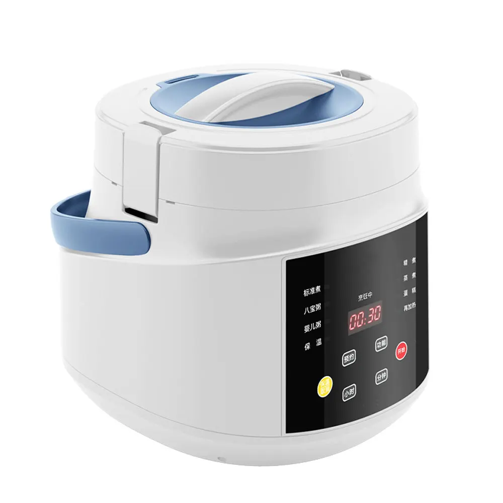 Panela de arroz doméstica para carro, 2l, acampamento, multifogão, portátil, tanque interno removível, panela de arroz, riz cuiseur