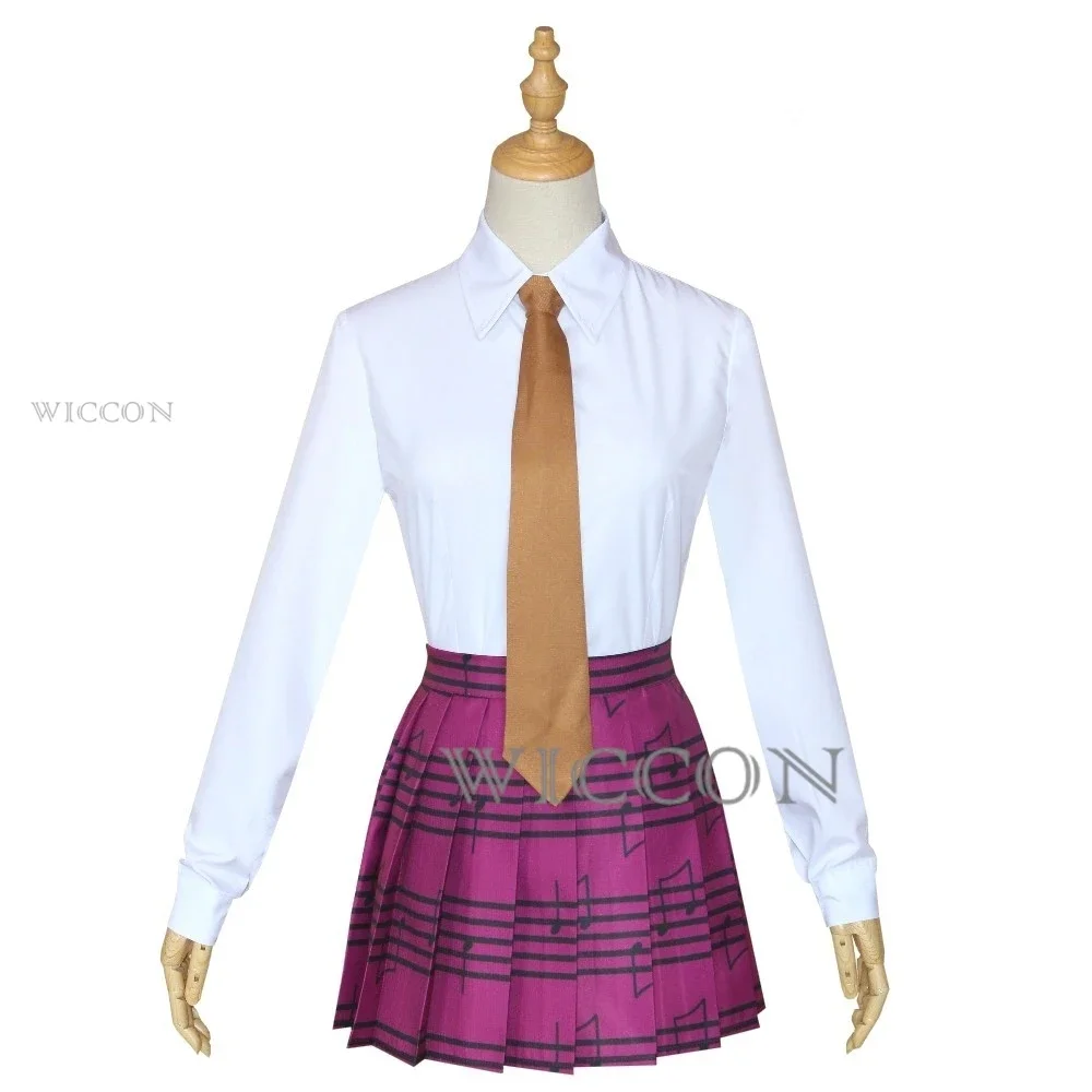 Anime Dangaronpa Kaede Akamatsu Cosplay Kostum débardeur jupe courte jupe plissée JK uniforme scolaire ensemble de