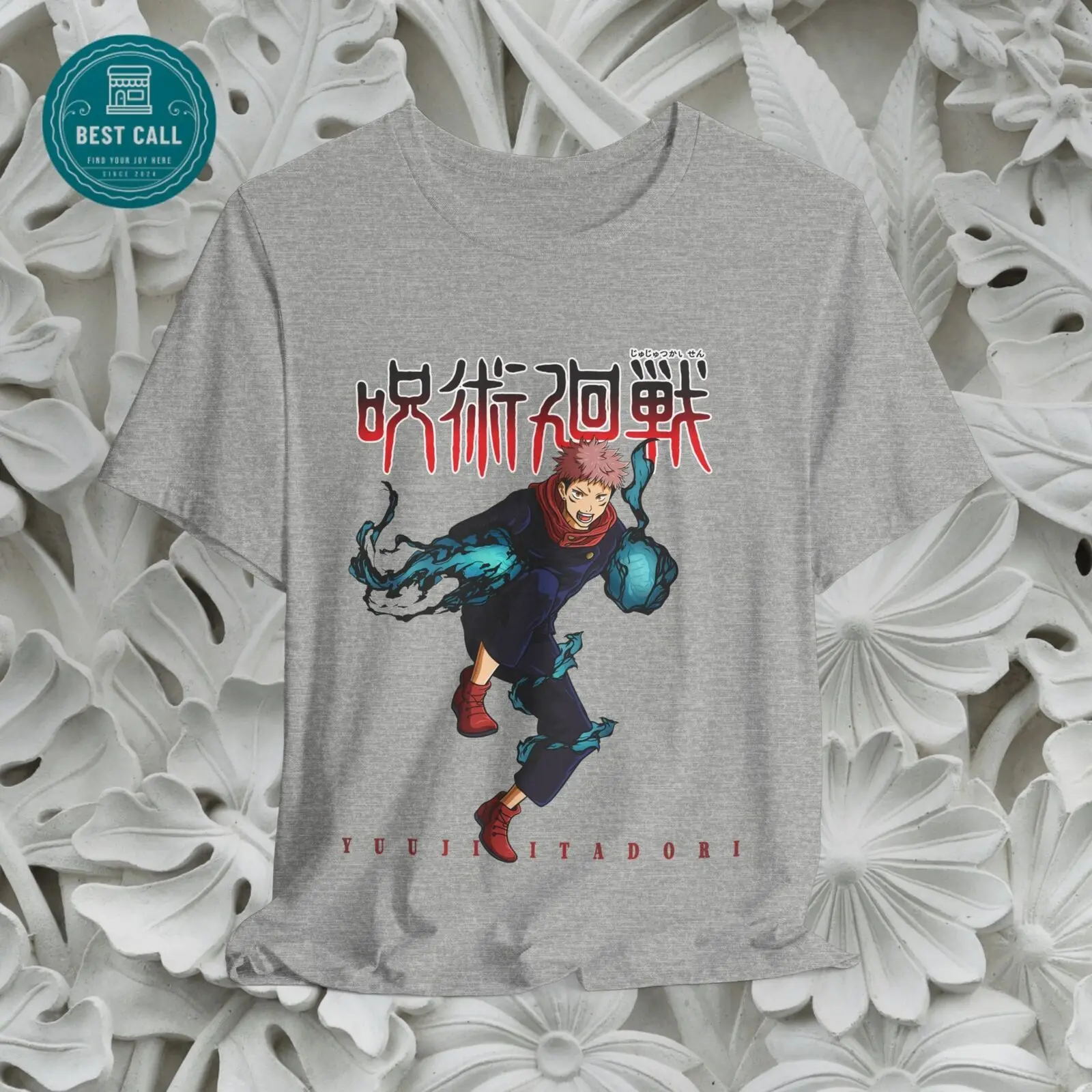 Jujutsu Kaisen Yuuji Itadori Fan T-Shirt, King of Curses, Manga, Anime, Japanese