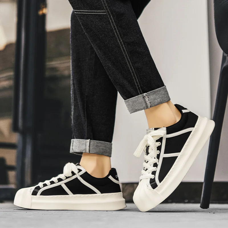 أحذية رياضية كاجوال للرجال قابلة للتنفس، أحذية سباق فاخرة للمدرب، أحذية بدون كعب أنيقة للرجال