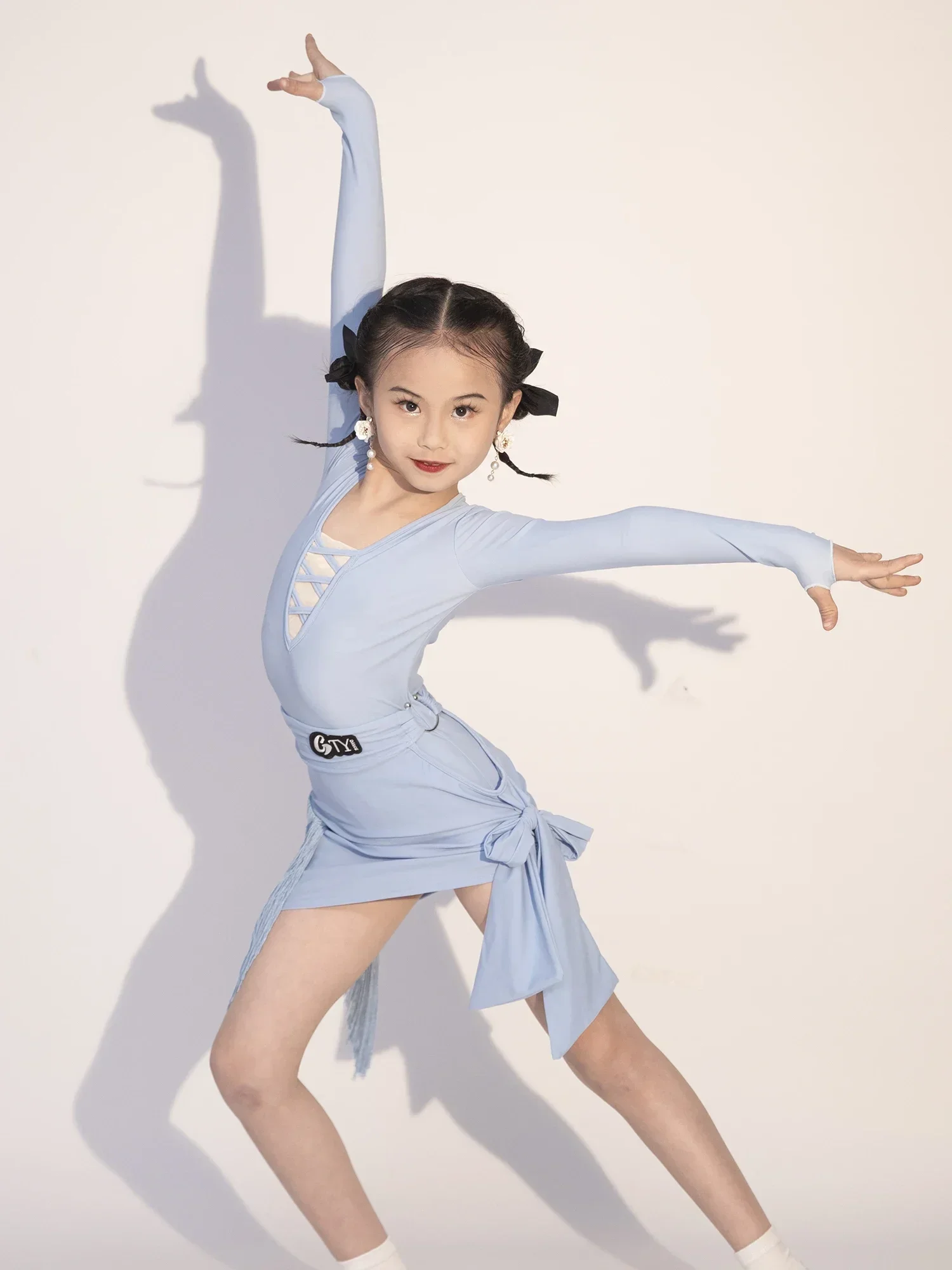 โมเดิร์นชุดเต้นรําละตินสําหรับสาวการแข่งขัน Salsa Tango Dancewear Latin เต้นรําชุด Cha Cha Professional ชุดเต้นรํา