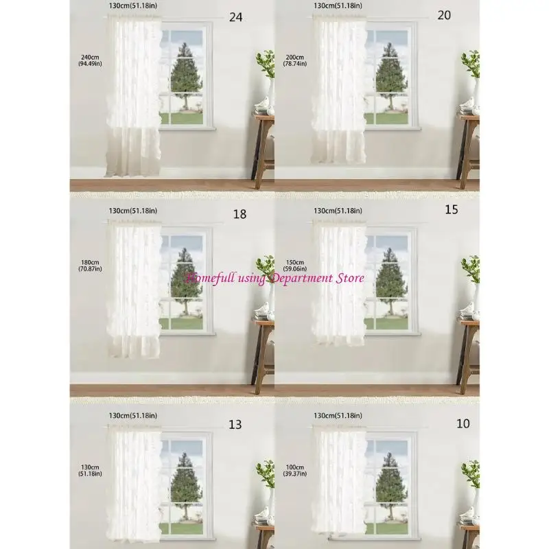 Sheer Embroidered Curtain Pair for Bedroom Styling and Soft Privacy