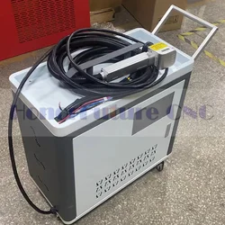 100W 200W 300W 500 watt Laser Cleaner Pulse Fiber Handheld Laser Cleaning Machine per la rimozione di vernice e ruggine