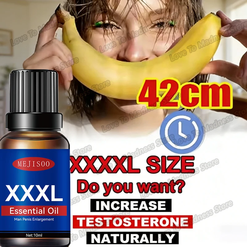 Penis Enlargement Oil, Male Dick Permanent Formula for Safe Size, Big Cock Growth Products for 18 Gift