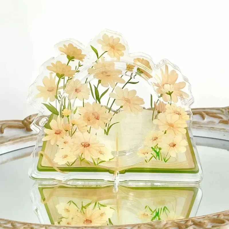 New 75mm Acrylic Multi Function Badge Photo Frame Flower Decor Desktop Ornament Badge Storage Display Stand