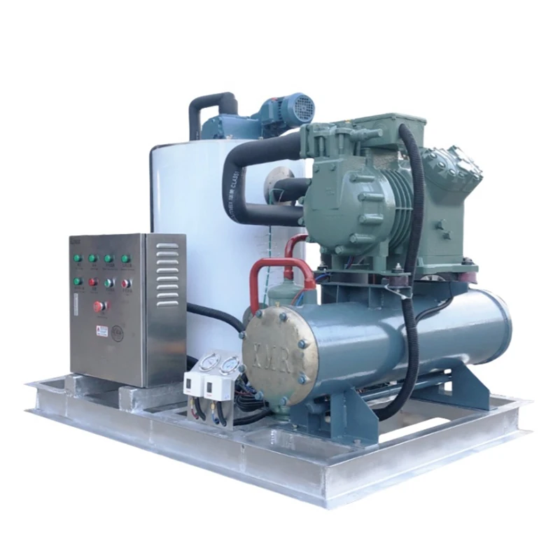 Commercial Flake Ice Maker for Fishing Boats & Seafood Markets Fish Ice Machine