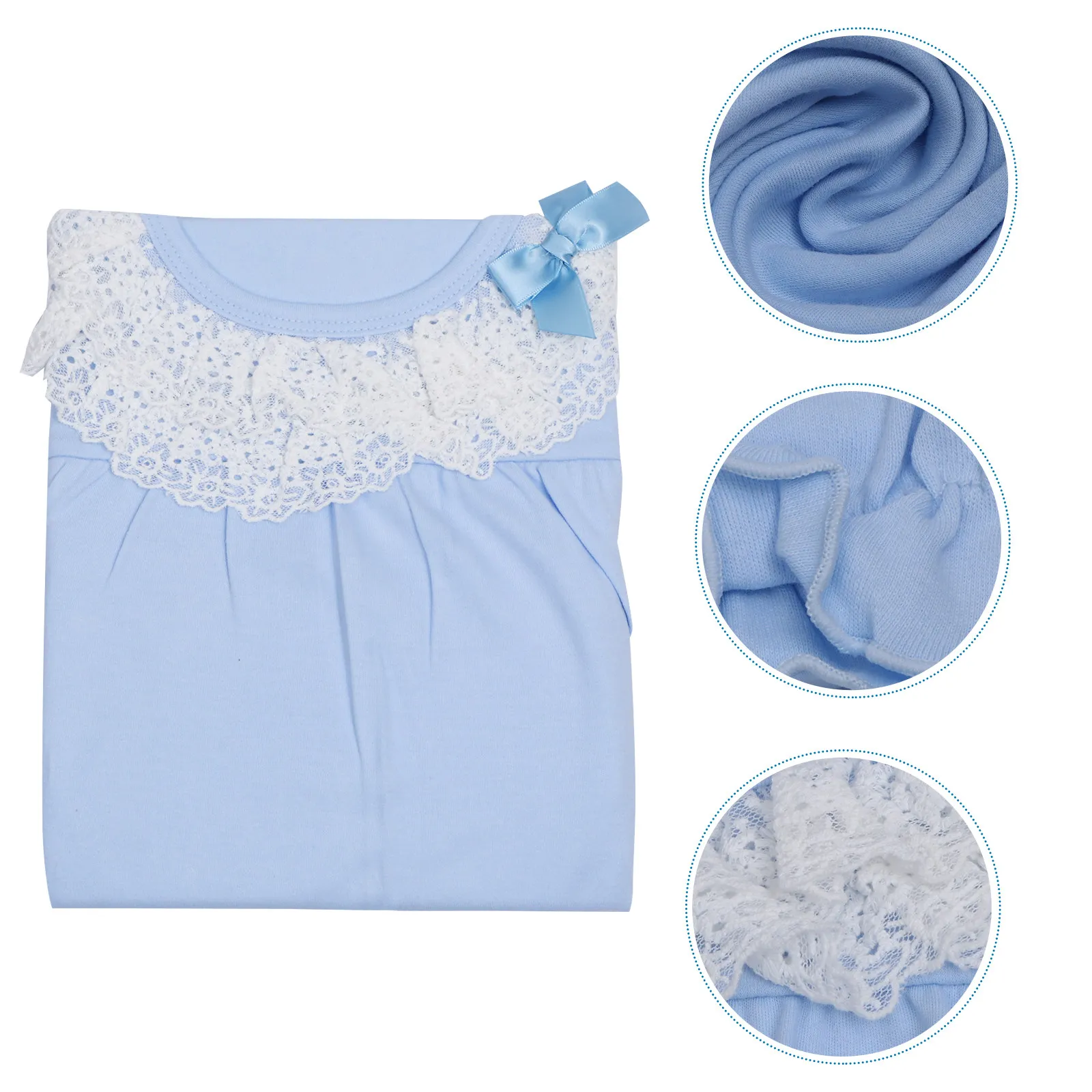 1Pcs Cotton Kids Nightdress Soft Comfortable Long Sleeve Girls Sleeping Clothes for Home Leisure Easy Wash Machine Washable Gift