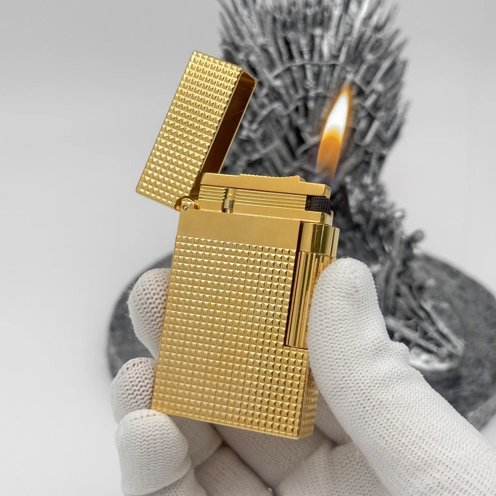 

Мемориальные парижские зажигалки для ногтей для курильщика D, брендовая оригинальная зажигалка из чистой меди, классический звук, надувная газовая зажигалка