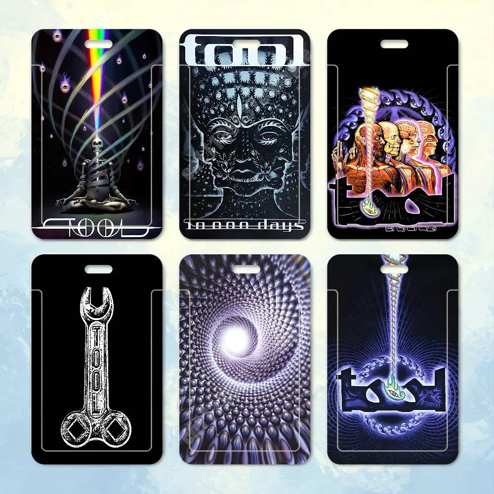 T-Tool Band Mysterious Album Cover Plastic Card Holder Worker ID Card Clear Transparent Employee Visitor Pass