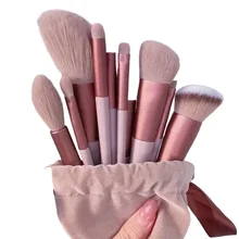 13 PCS Makeup Brushes Set Eye Shadow Foundation Women Cosmetic Brush Eyeshadow Blush Beauty Soft Make Up Tools Bag