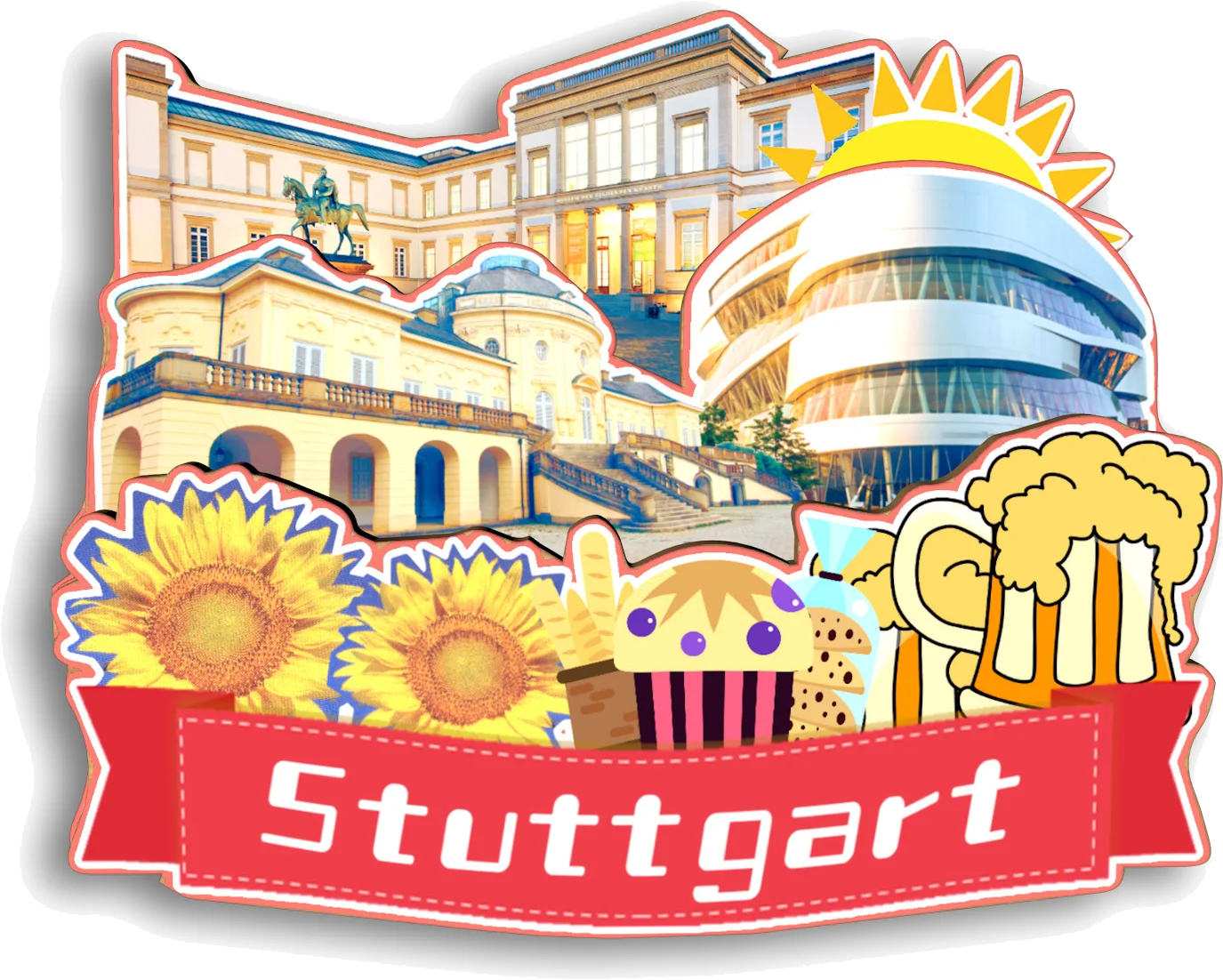 شتوتغارت بريمن إيسن هانوفر هايدلبرغ دورتموند لايبزيغ نورمبرغ دريسدن ألمانيا مغناطيس الثلاجة هدية تذكارية للسفر #2