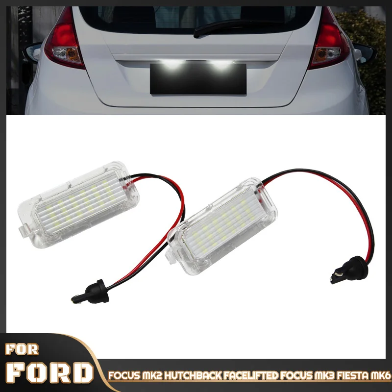 

Для Ford Focus MK2 MK3 Fiesta Mondeo MK4 C Max MK1 Kuga Galaxy T10 LED 12V Белый Без ошибок Canbus Светодиодный светильник номерного знака
