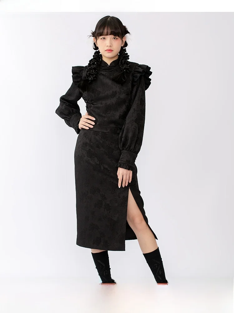 

Новая китайская юбка для Хэллоуина Dr TELL the TRUTH, оригинальный дизайн, улучшенная юбка длиной до колена из полиэфирного волокна