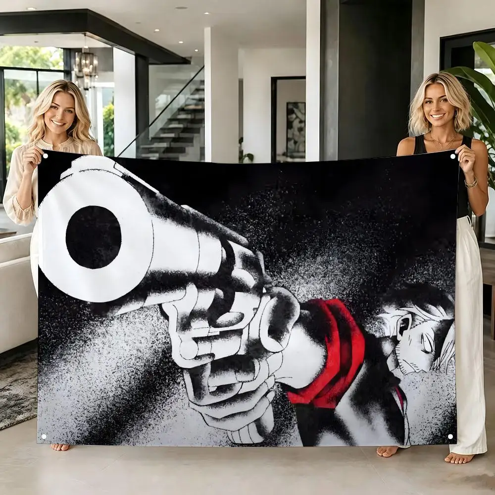 Urban Fantasy Anime S-SANDA Flags Tapestry Creative Pattern Photo Living Room Wall Art Party Outdoor Decor