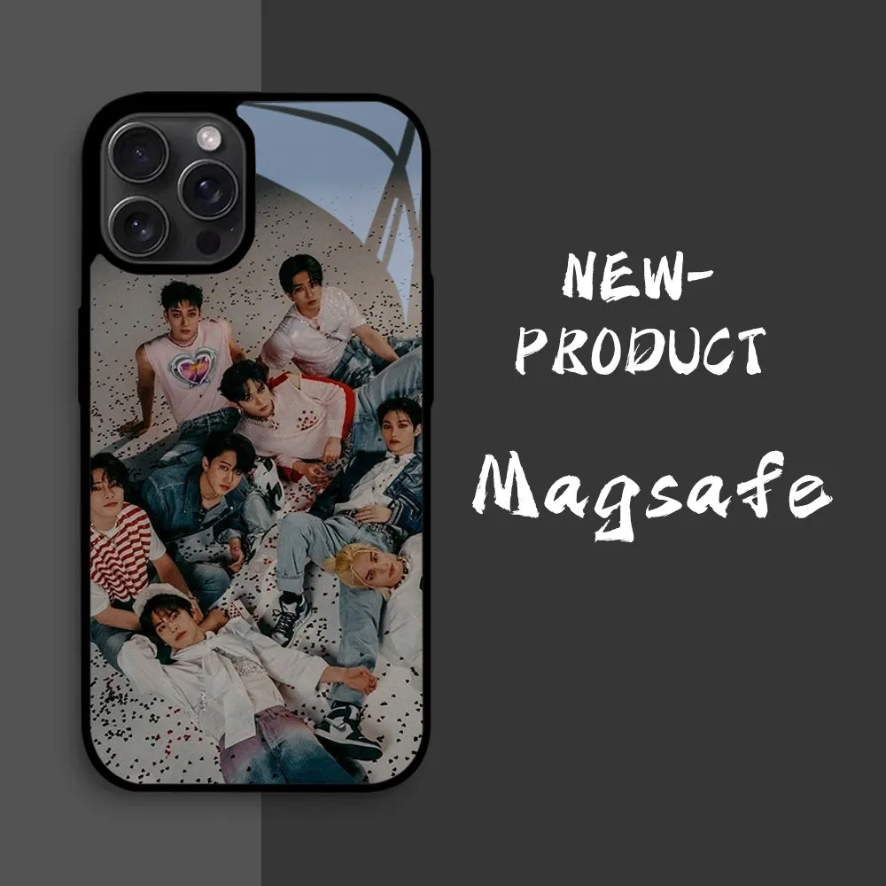 S-Stray K-Kids-S Phone Case For iPhone16 15 14 13 12 11 Pro Xs Max Mini XR X 7 8 Plus luxury Mirror Hard Funda