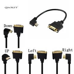 HDMI To DVI Cable M/F Male- Female Video Adapter Cord HDMI-compatible To DVI-I 24+5 Cable Video Adapter CordFor HDTV LCD DVD PC