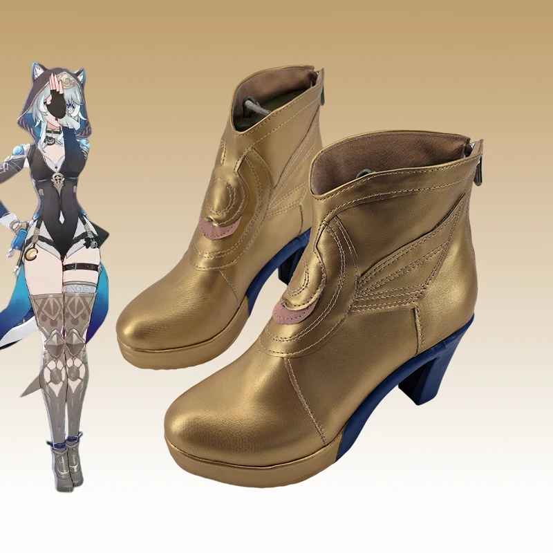 Honkai Star Rail Cipher Cosplay Shoes Halloween Party for Women Girls Carnival Shoes