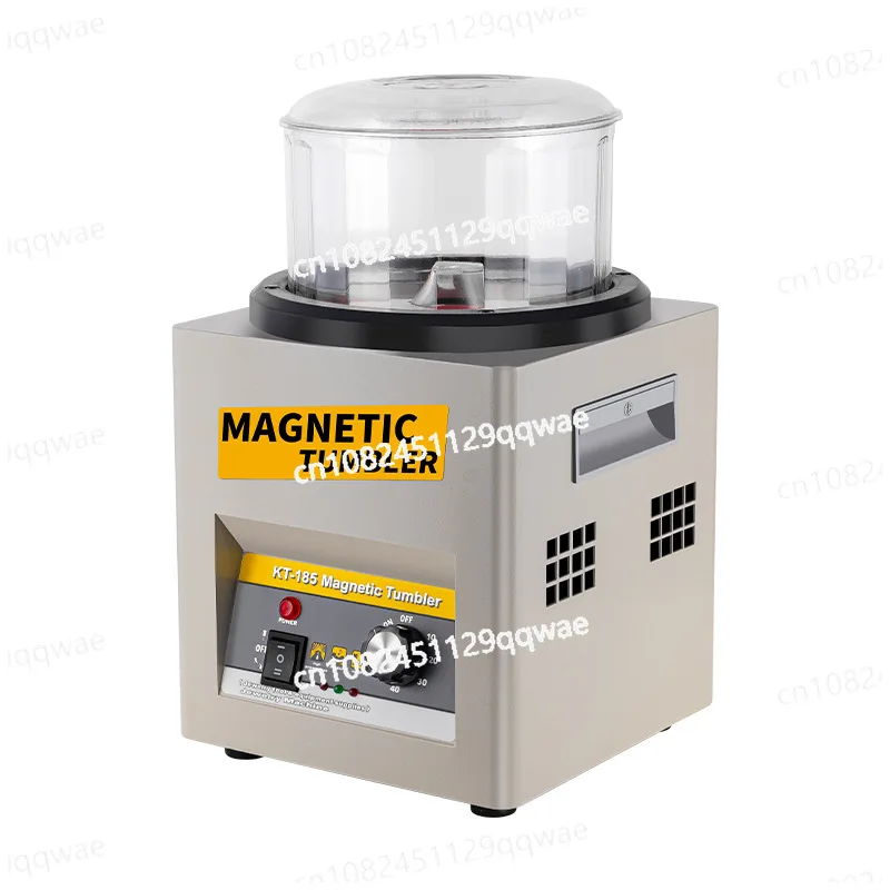 KT-185 con velocidad ajustable para máquina pulidora de joyas Pulidor de joyas con vaso magnético, acabado de 2000 RPM