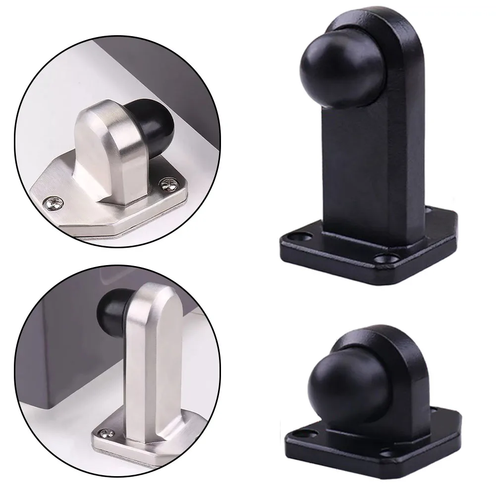 Noise Reduction Door Stopper Anti-collision Door Stopper Brushed Finish Heavy-duty Doors High-quality Stainless Steel