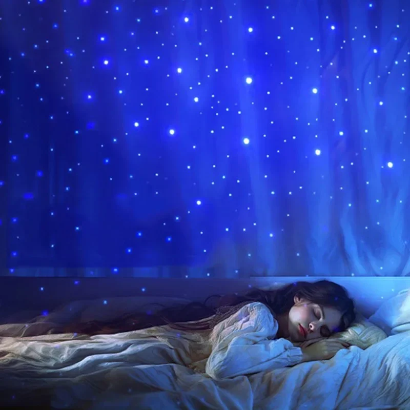 Nightlight Sleep Night Light Novelty Galaxy Projector Starry Sky Ambient Light Projection Light Colorful Top Home Bedroom Lamp