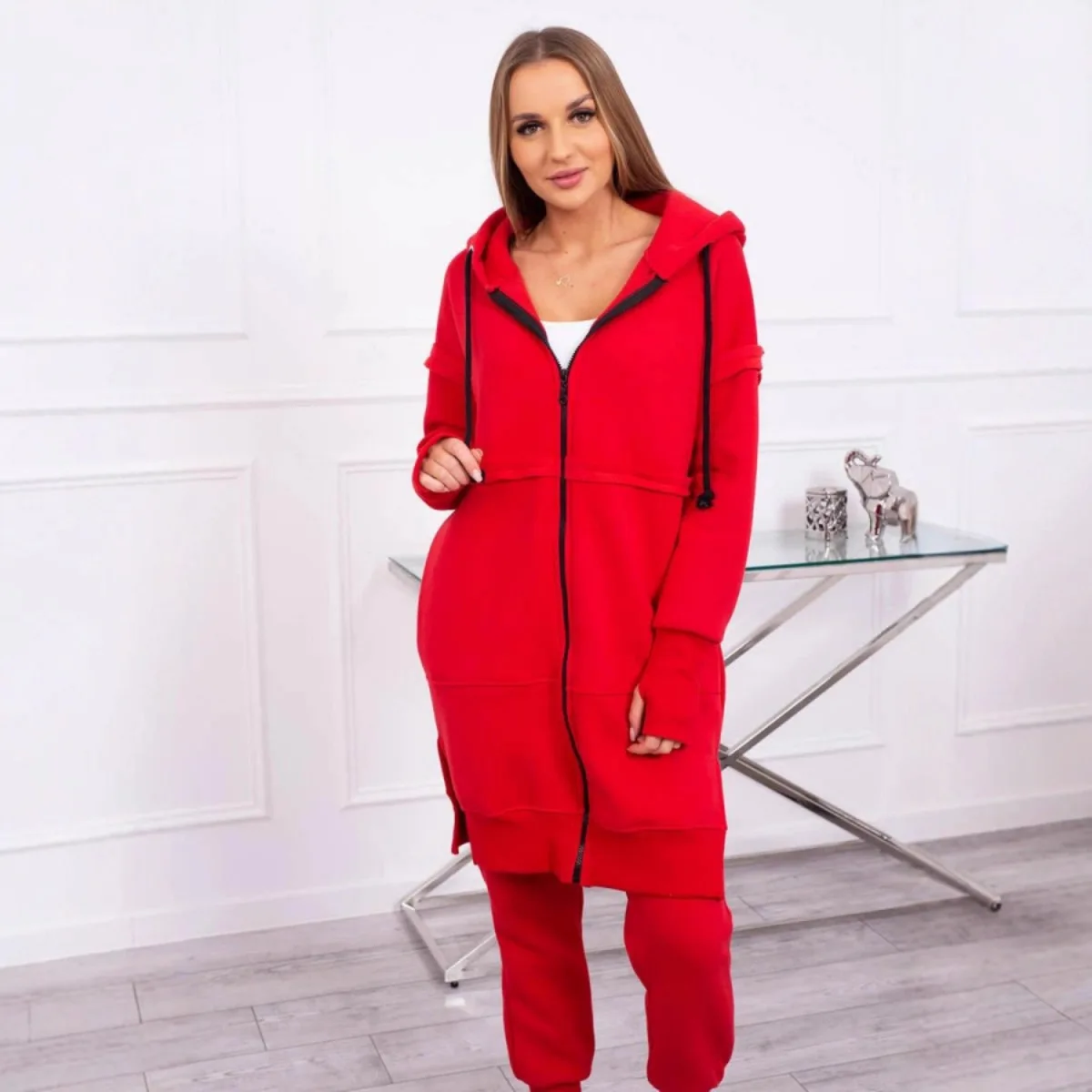 

Женский свитер 2025 года, брюки на молнии, комплект из двух предметов, осенняя коллекция, модная повседневная одежда, студенческая школа, orm