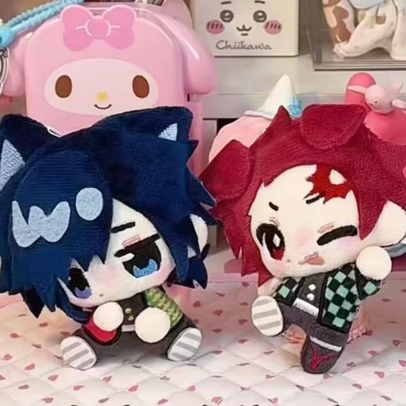 Classical Animation Demon Slayer Kimetsu no Yaiba Tanjiro Giyuu Soft Plush Doll Pendant Toy Bedroom Ornaments Birthday Gift