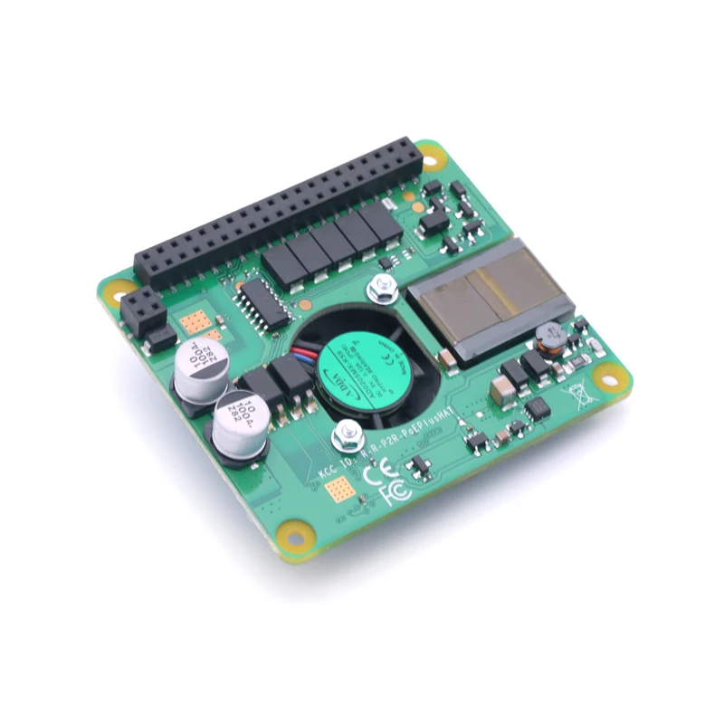 RASPBERRY-Placa adicional oficial de alimentação sobre Ethernet, Pi PoE + chapéu, Raspberry Pi 4, 3B +