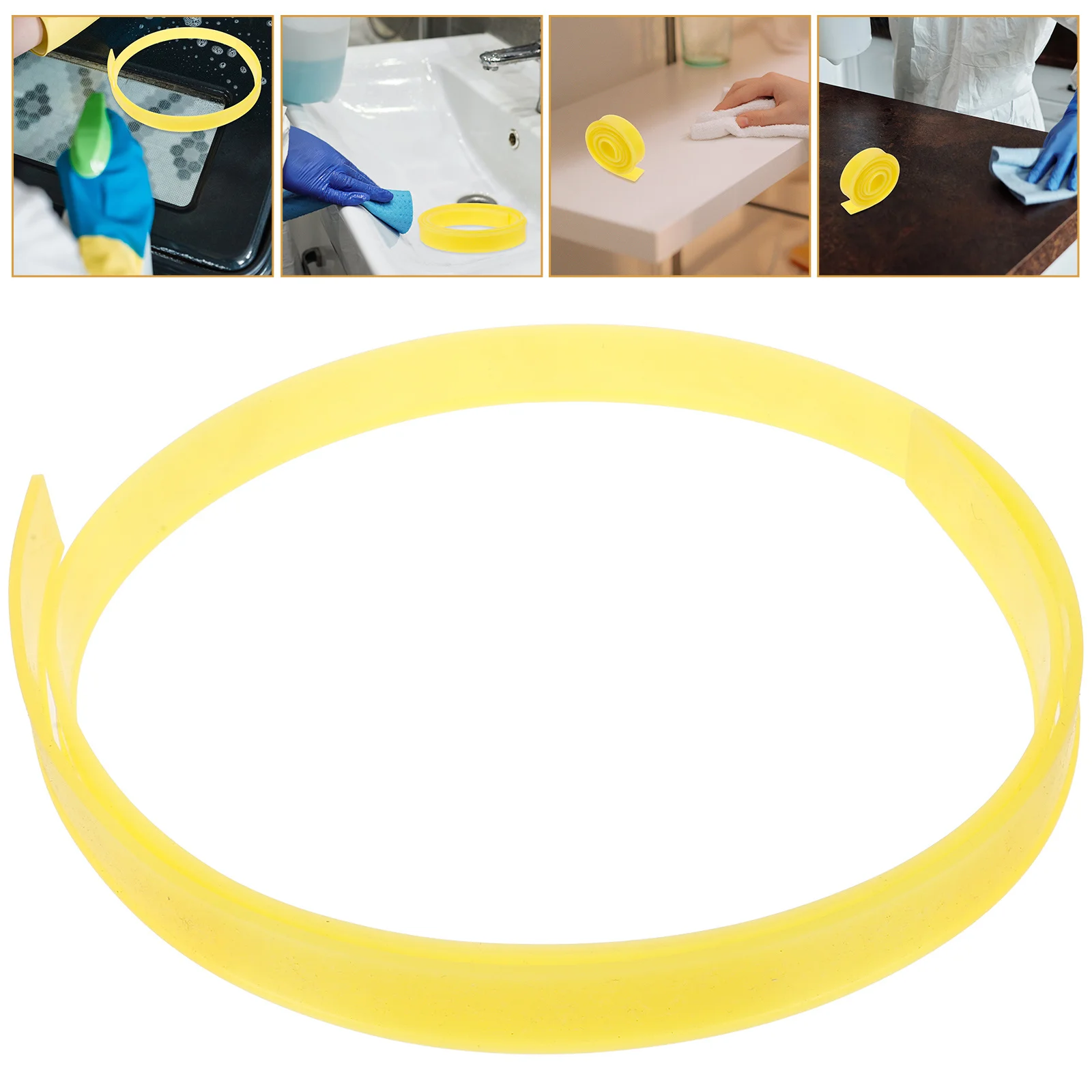 Bande de raclette en Silicone sûre et Durable, brosse de remplacement d'essuie-glace pour le verre, manipulation facile, tête de nettoyage domestique