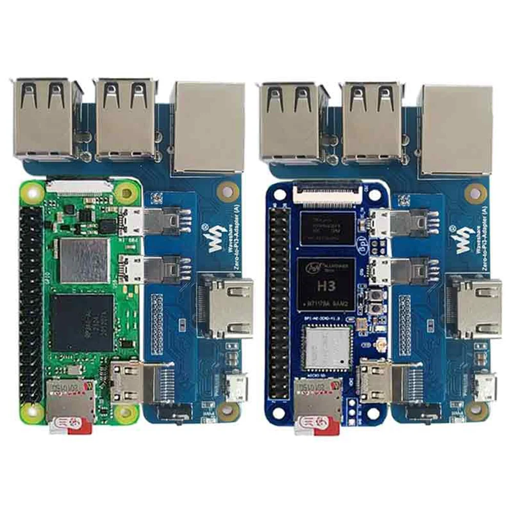 Imagem -04 - Placa de Expansão para Zero a 3b Adaptador de Interface Hub Hat Zero a Pi3 p0 4usb