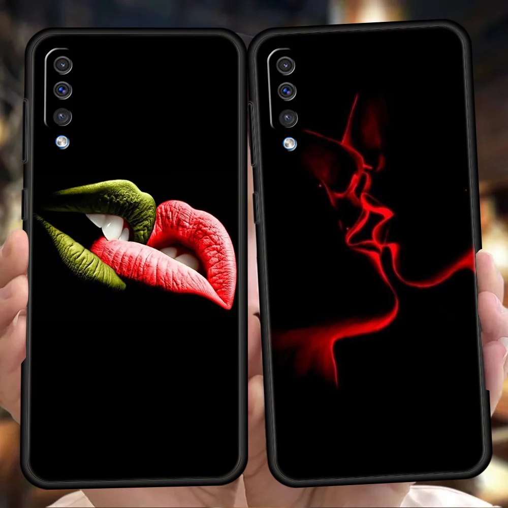 Kiss Kiss Phone Case Cover for Samsung Galaxy A57 A56 A36 A26 A16 A24 A34 A22 A40 A14 A12 A30 A20 Soft TPU Shell Fundas Capa Bag