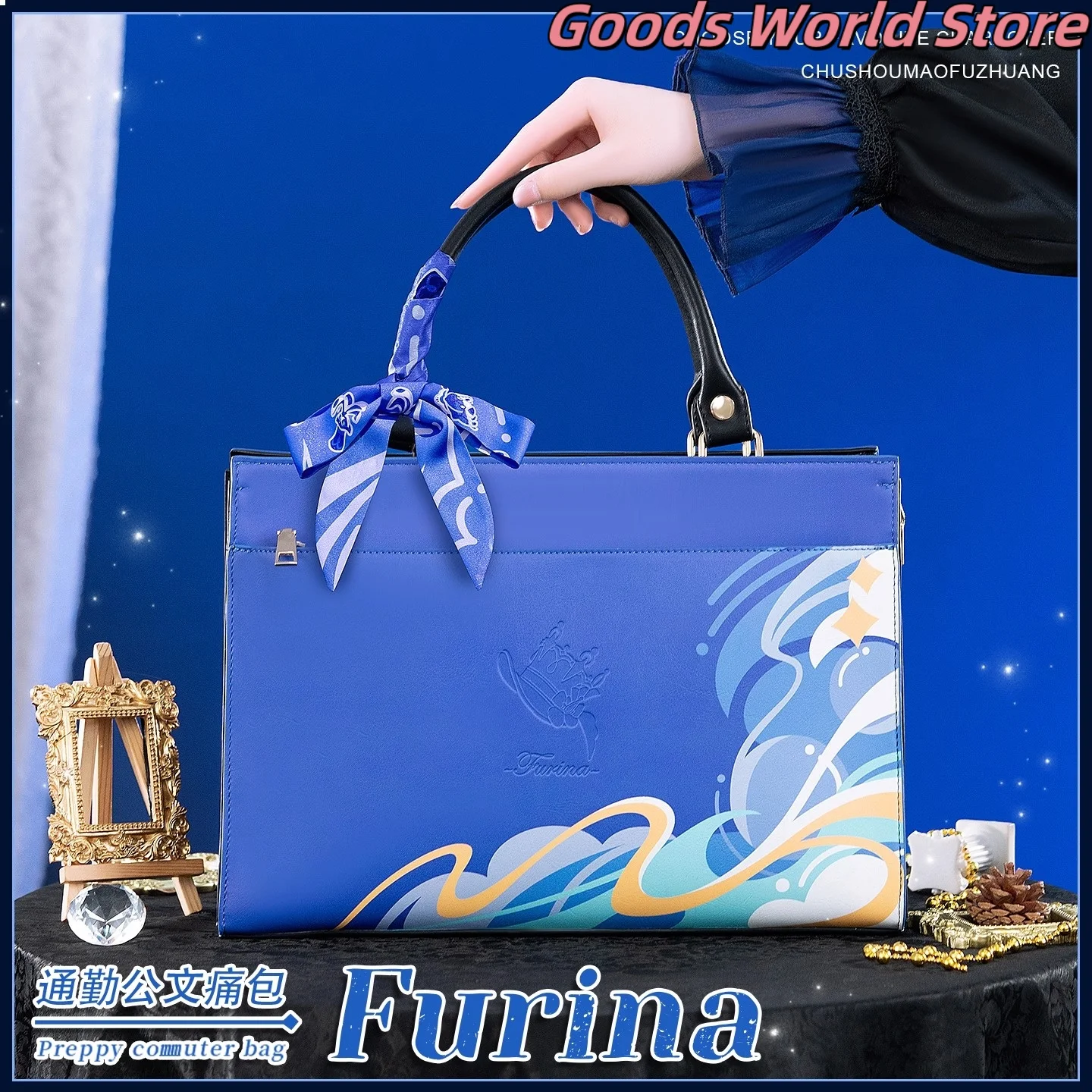

Furina Bag Handbag Backpack Crossbody bag Mihoyo Genshin Impact Furina Cosplay Costume Cosplay Anime Game Bag Hallowmas Gift