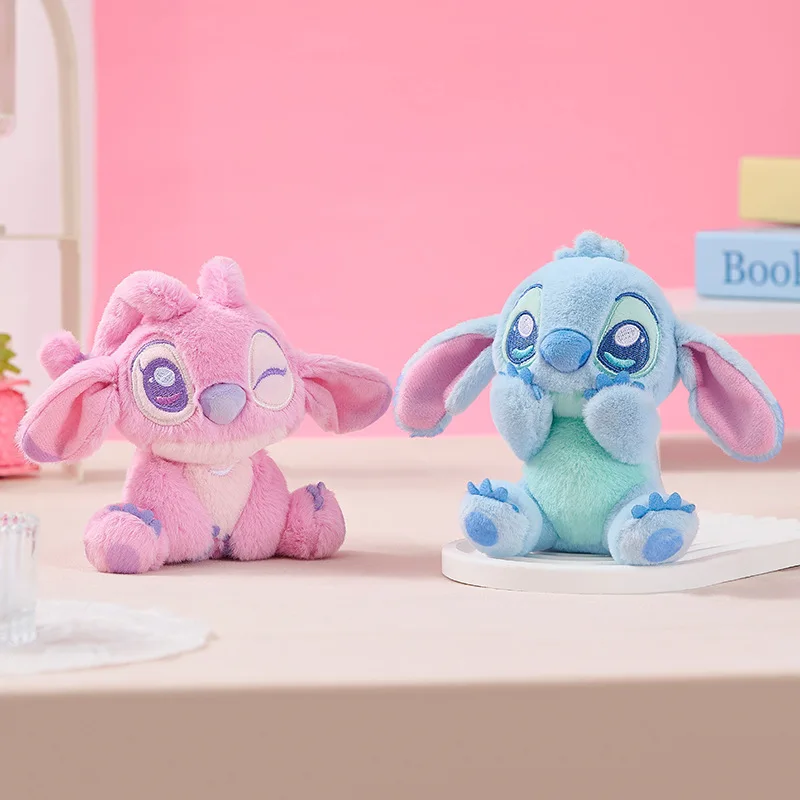 

Disney Stitch Mini Plush Pendant Authentic Licensed Cute Shy Pose Stuffed Toy Bag Charm Gift For Kids And Fans