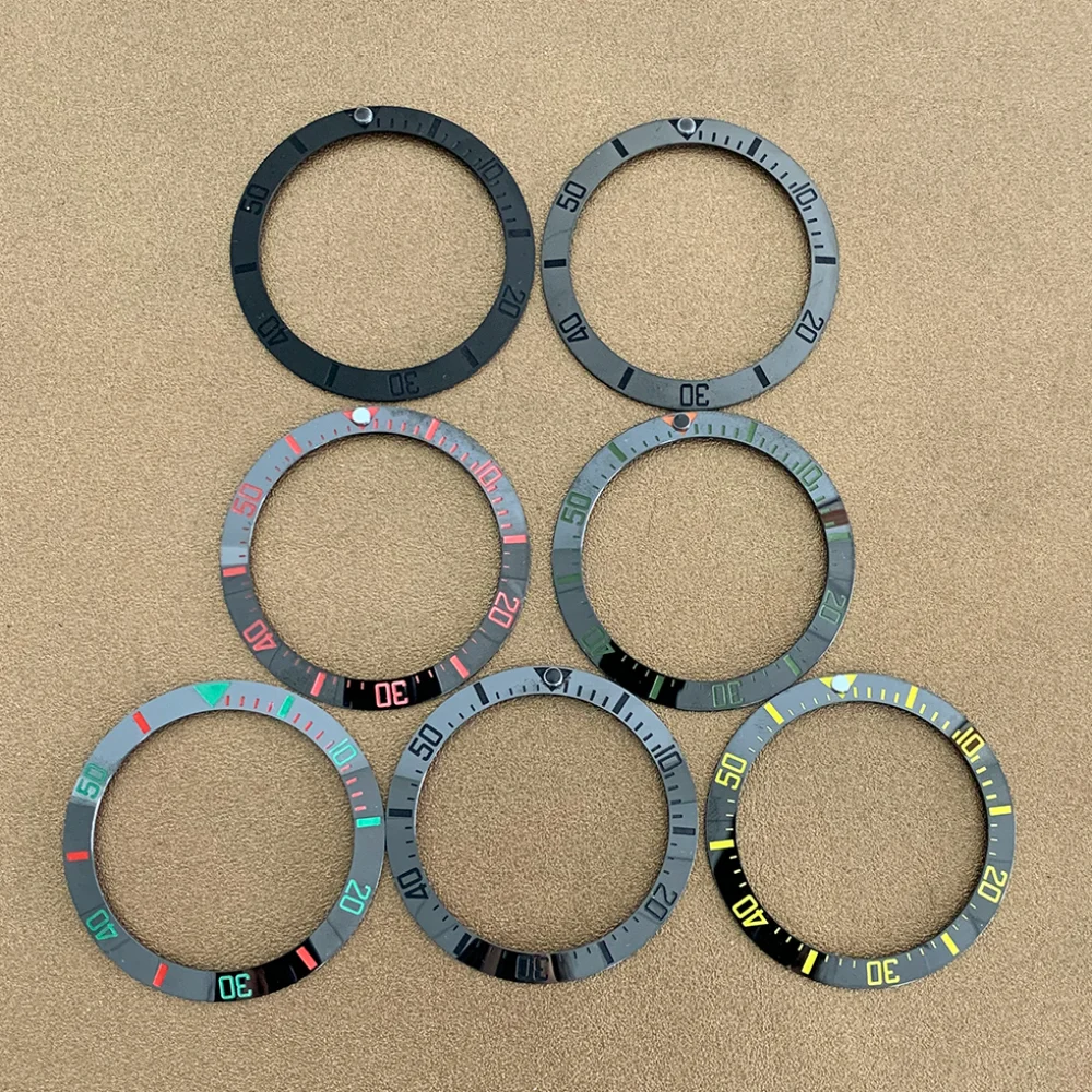 New Watch Bezel 30.5-38mm Ceramic Watch Bezel Men's Watch Modified Accessories Watches Inserts for Watchmakers