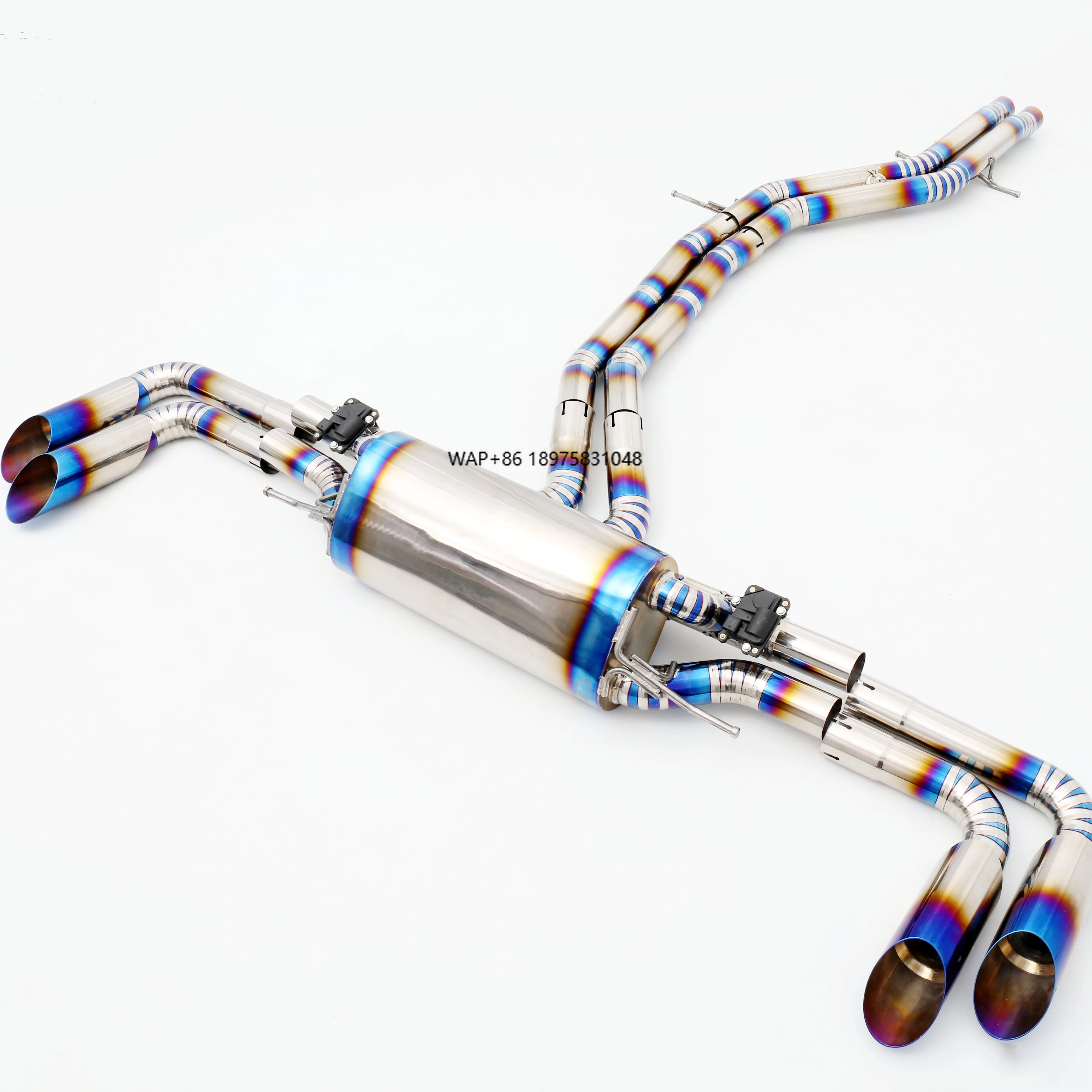 Custom 304 Stainless Steel/Titanium Valved Exhaust System Designed Specifically for 4.0T V8 Exhaust Pipes
