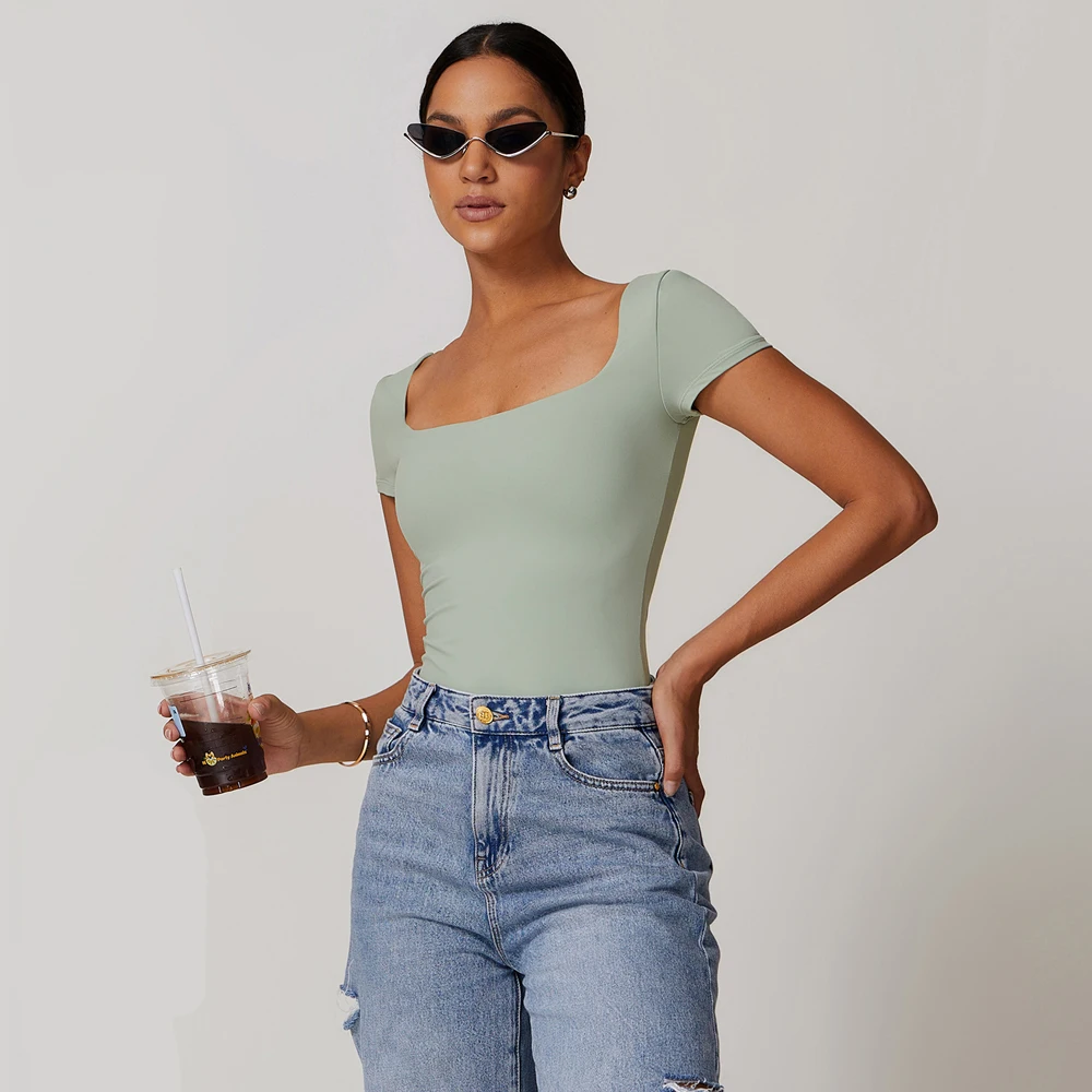 Catsuit Women Short Sleeve Tee One-piece Clothing Women's Thong Elegant Casual Overalls Summer Shirt Top Sexy Bodysuit Romper