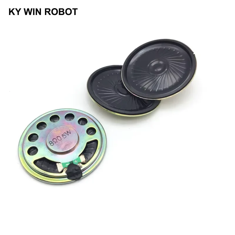 2pcs/lot New Ultra-thin speaker 8 ohms 0.5 watt 0.5W 8R speaker Diameter 45MM 4.5CM thickness 5MM